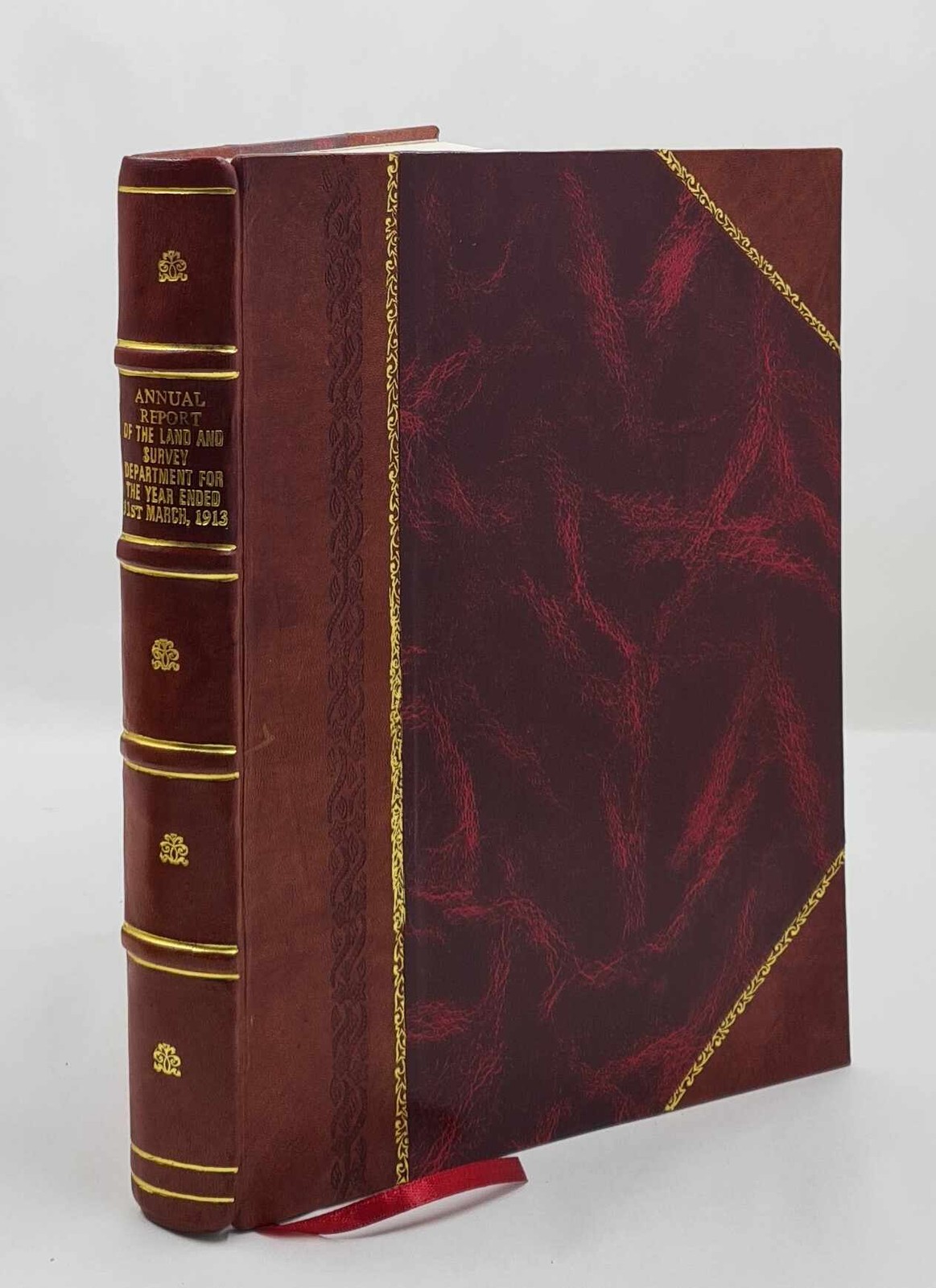 Land and Survey Department Annual Report Leather Bound Volume 1