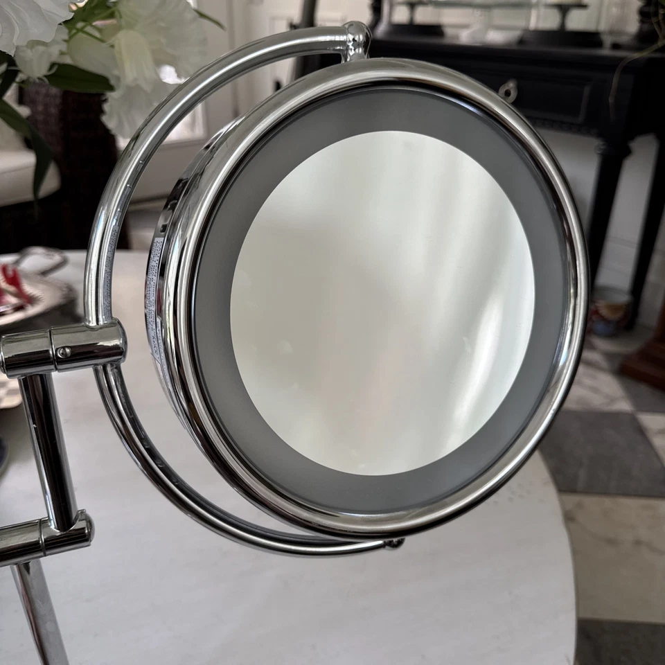Kimball & Young (5X & Normal) Round Lighted Mirror Wall Mount Chrome (hardwired) - image 3 of 4