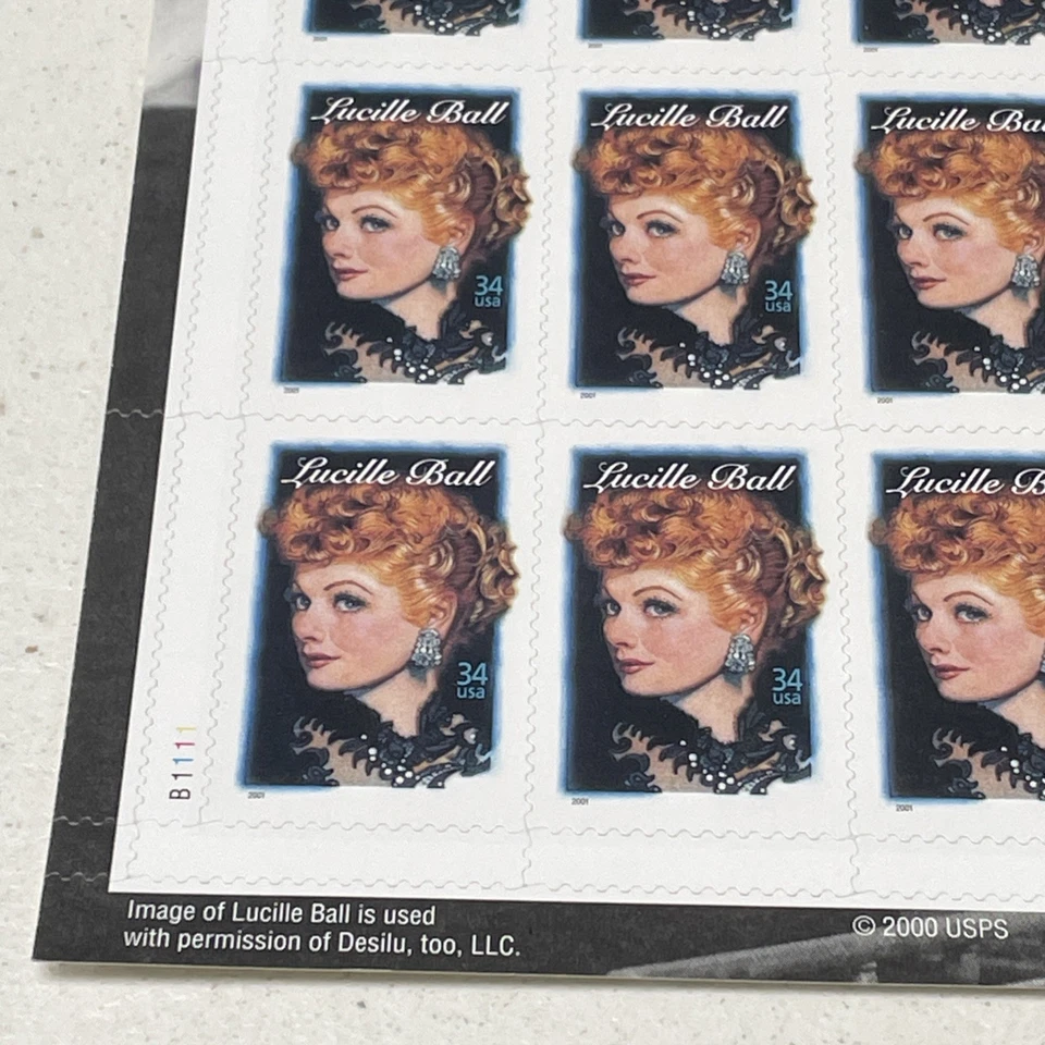 USA 2001 MNH Legends of Hollywood Lucille Ball Stamp Sheet - Image 4 of 4
