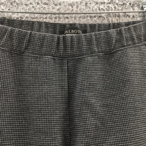 Talbots Ankle Pants Womens 1XP (actual 31x27) Gray Plaid Mid Rise Ankle Zip - Picture 3 of 17