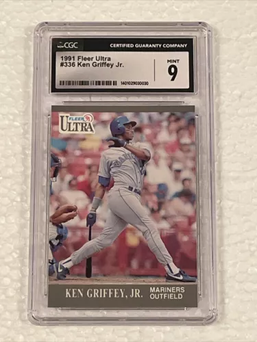 1991 Fleer Ultra #336 Ken Griffey Jr. CGC 9.0 Mint Baseball Trading Card