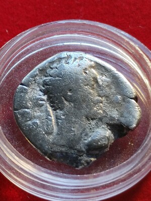 Silver Denarius 193-211 AD Ancient Roman Emperor Septimius Severus With Holder.