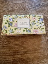 Crabtree Evelyn Summer Hill Scented Bar Soap 3x3.5oz 3pc Set READ