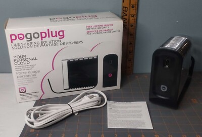 Pogoplug File Sharing Solution POGO-P22 USB 2.0 Unlimited File Storage Pre-Owned