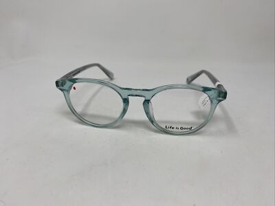 LIFE IS GOOD JENN AQUA 44/18/125 KIDS GREEN GRAY GLITTER FLEX HINGE &X99
