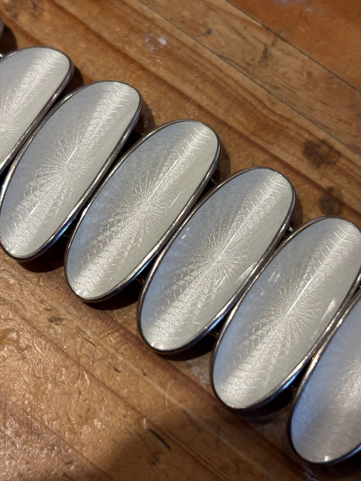 Sterling solid silver enamel David Andersen guill… - image 22