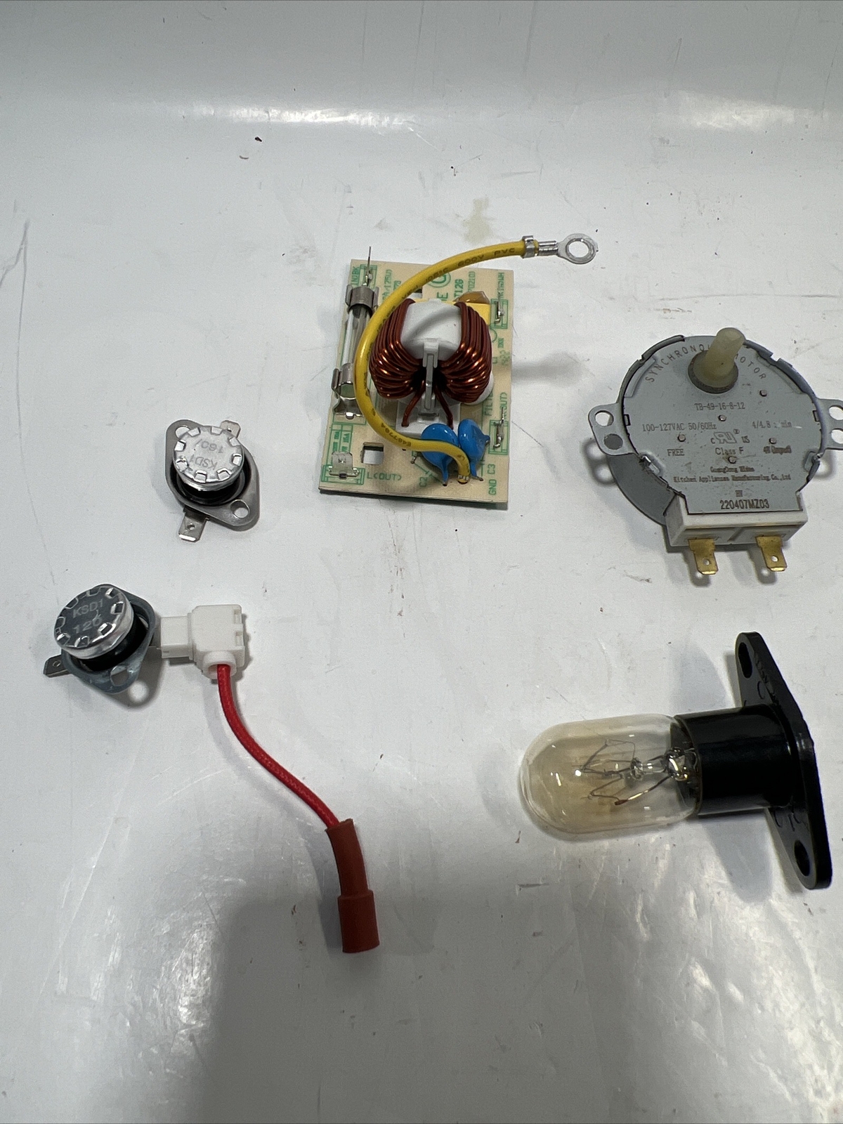GE Microwave Oven JES1109RR1SS Misc Parts Turntable Motor Fuse Board