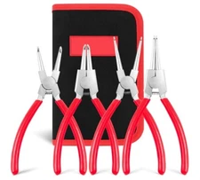 4 Pcs Snap Ring Pliers Set, Circlip Pliers, 9 inches Internal/External for Ring