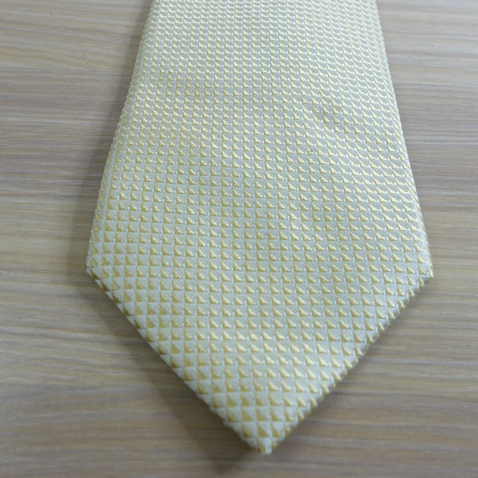 领带男式金色黄色几何提花丝绸领带正式礼服 SEAN JOHN — 第 2/4 张图片