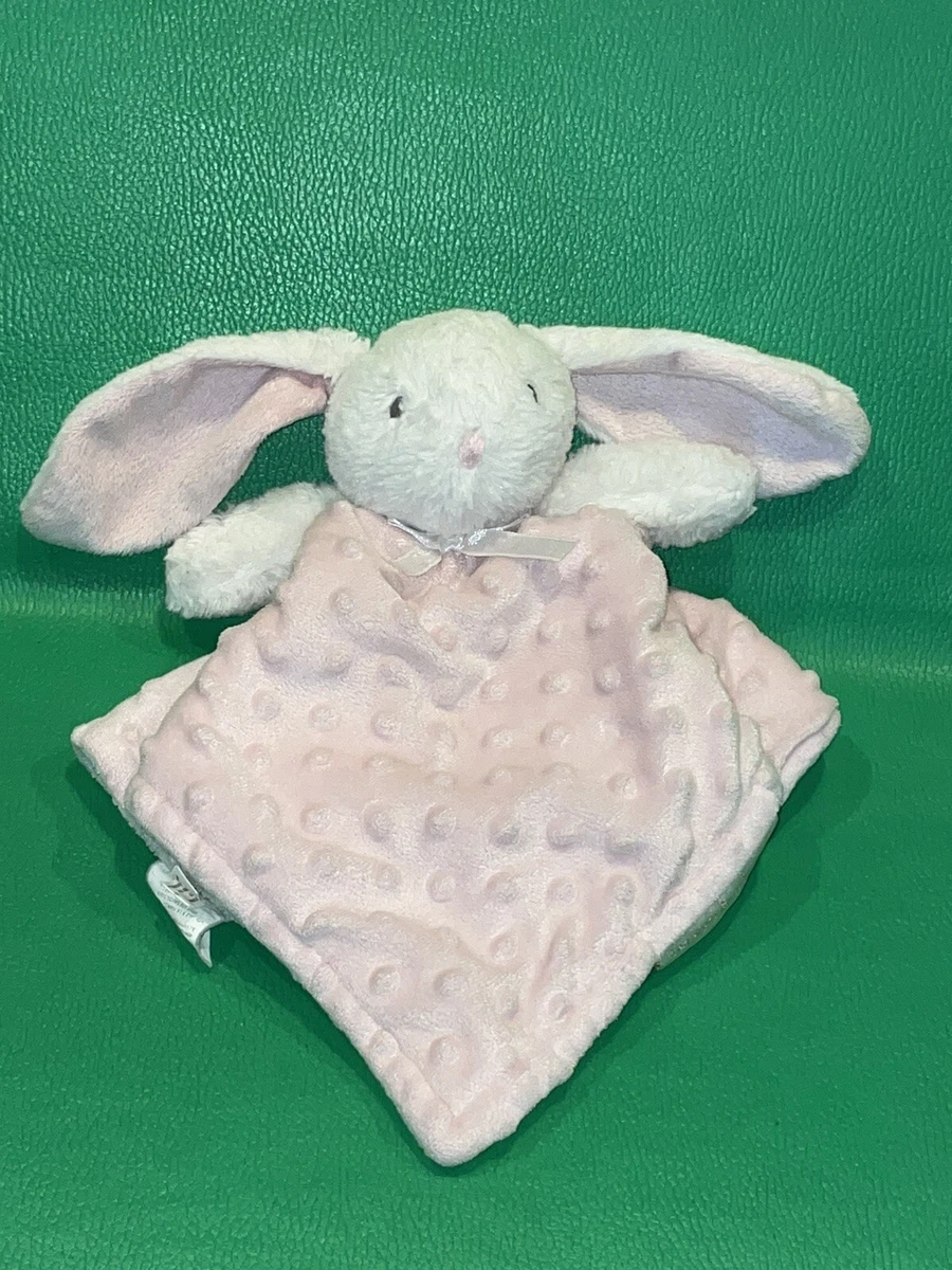 Blankets Beyond Pink White Minky Dot Bunny Rabbit Security