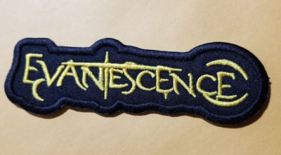 Embroidered Evanescence Alternative metal Rock Band gold/yellow Patch 1.25x4.5''