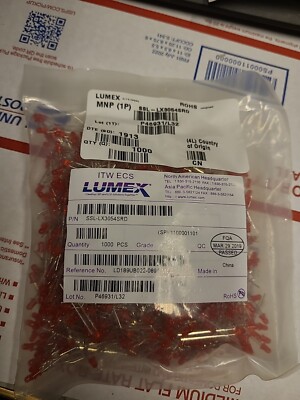 Lot Of 1000 Lumex SSL-LX3054SRD LED'S