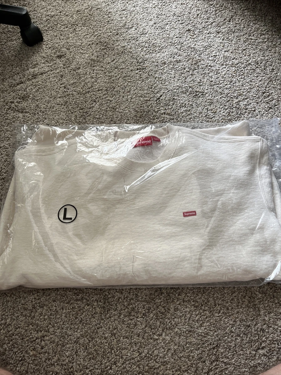 Supreme box logo crewneck natural cheap