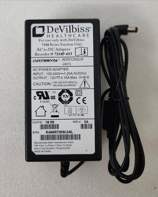 DeVilbiss 7305、7314、73XX Series Vacu-Aide QSU Suction Netzteil Ladegerät