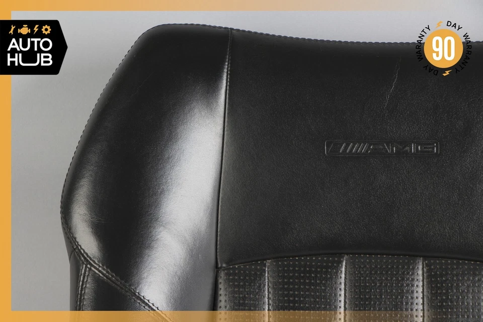 02-04 Mercedes W203 C32 AMG Almofada de Assento Superior Frontal Direita ou Esquerda Preta Fabricante de Equipamento Original - Imagem 2 de 4