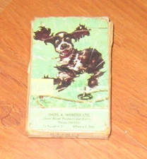 Remembrance Playing Cards REDI-SLIP Finish vintage 52 Cards + 2 Jokers DOG Thank