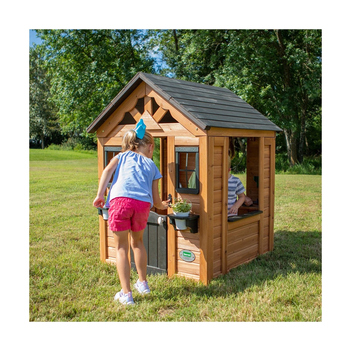 Backyard Discovery Sweetwater All Cedar Wooden Playhouse 2001312