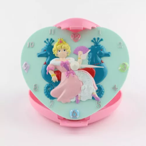 POLLY POCKET 1993 Princess Polly Travel Clock COMPLETE & WORKING NO SUN DAMAGE**