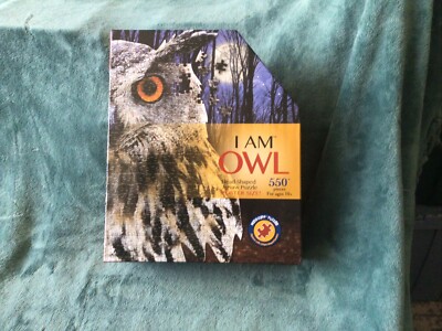 Madd Capp I Am Owl Shaped Jigsaw Puzzle - 550 Piece Animal Shaped Jigsaw Puzzle