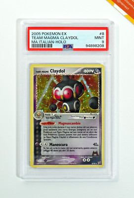 Pokemon PSA 9 Team Magma's Claydol #8 EX Team Magma Vs Team Hydro 2004 Deutsch