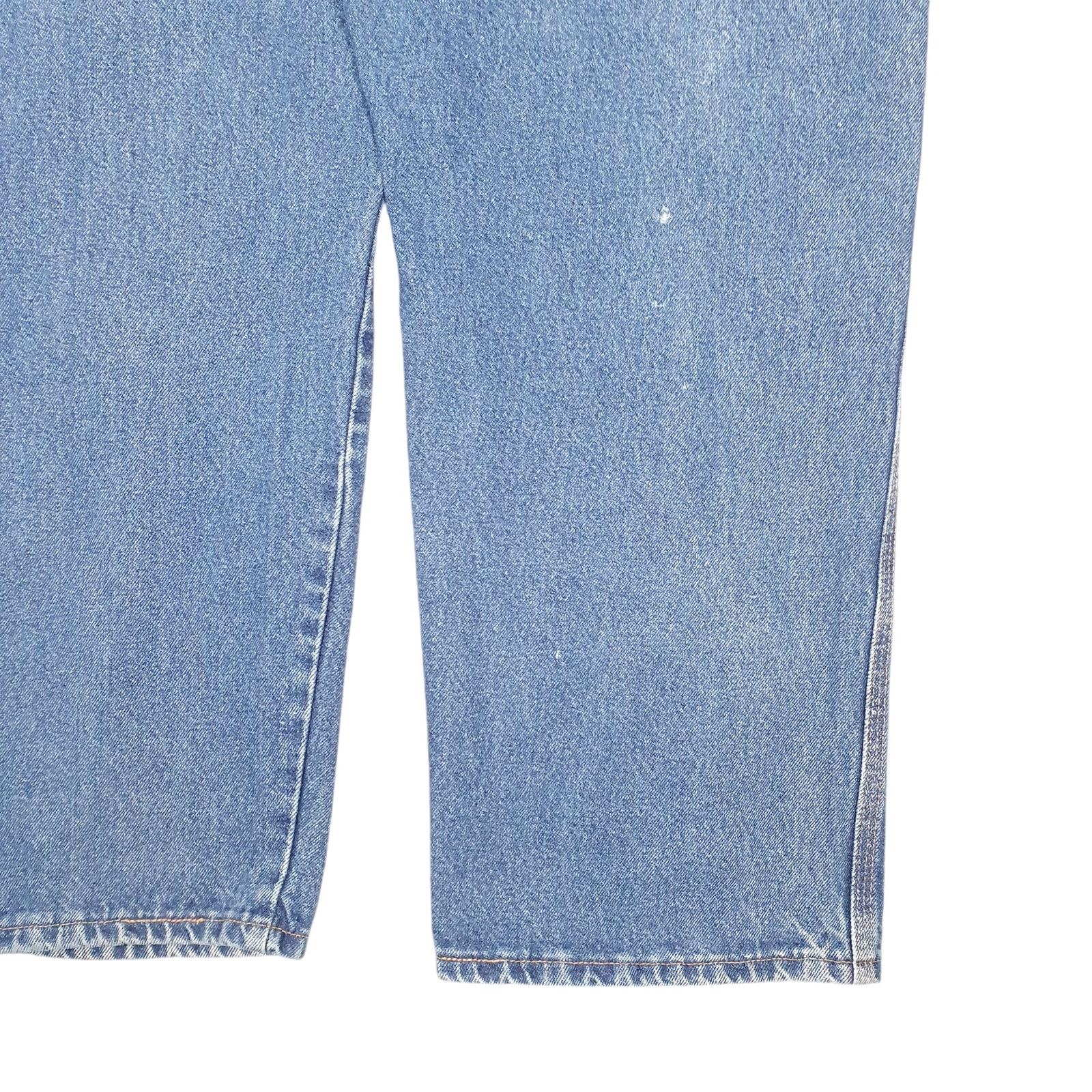WRANGLER Jeans Loose Fit Blue Denim Trousers Carpenter Pants Workwear W46 L32 image 4