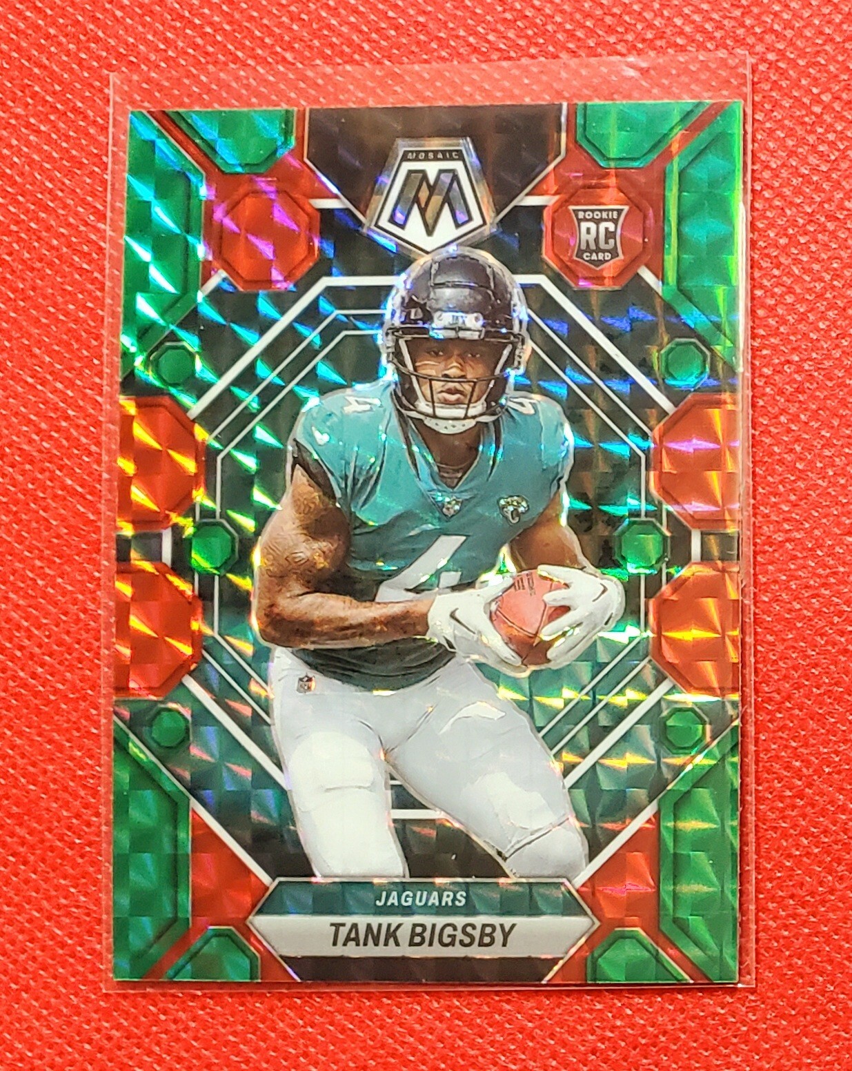 Tank Bigsby 2023 Panini Mosaic Choice Red & Green Jaguars Rookie RC 364
