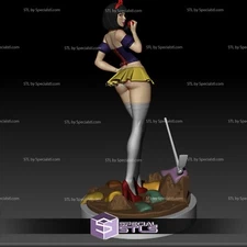 3D Print-Snow White Sexy NSFW- Grey Or Painted - Custom Resin Statue - NSFW