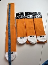 Four Pairs TCK Multisport Pro socks ProDRI Large orange antimicrobial USA made