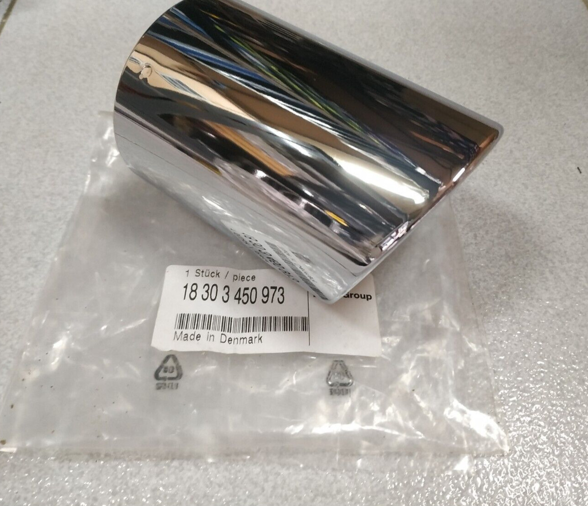 BMW X3 E83 LCI exhaust tailpipe tip chrome !NEW! GENUINE 