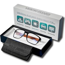Clear Blue Light Blocking Glasses for Computer TV Gaming Improve Sleep by Nat...