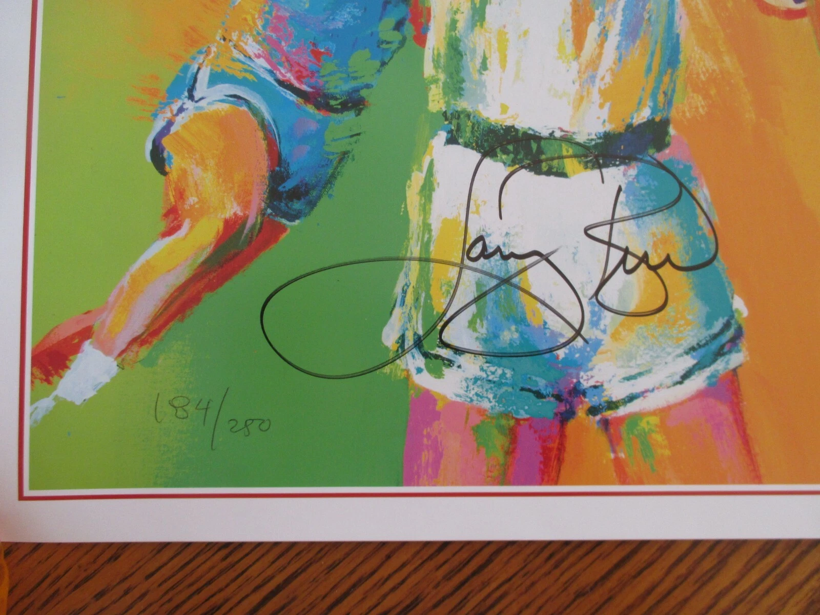 Larry Bird & Magic Johnson Autographed Limited Edition Print by Malcom Farley