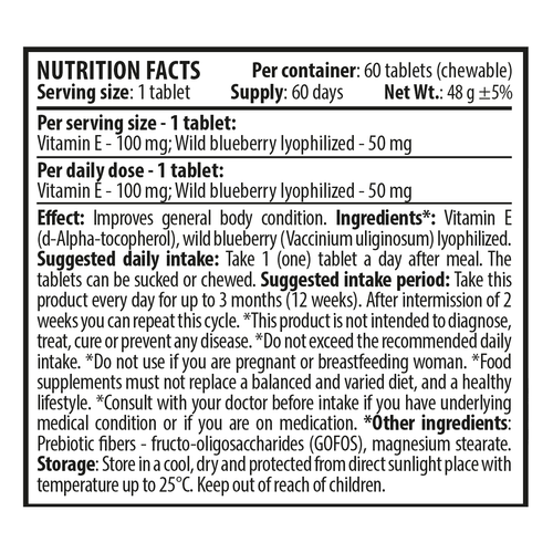 Vitamin E Immune system Face Hair Acne Antioxidant Heart support 60 tablets - Picture 11 of 11
