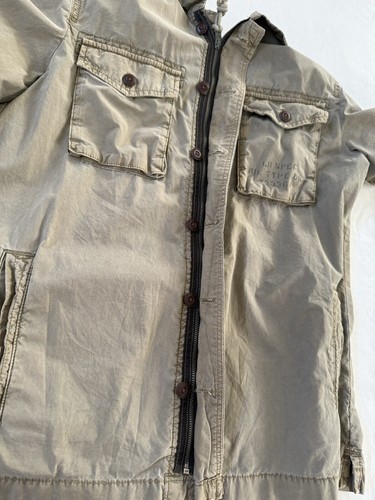 Lucky Brand & Co Type L-54C Jacket Size small Olive Green American Flag Military - Picture 10 of 18