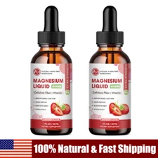 2 Packs Premium Magnesium Liquid Drops,Improve Sleep,Promote Nerve Health ~