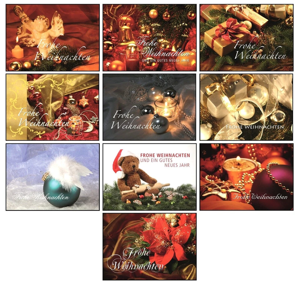 MARKENLOS Ansichtskarten Weihnachten Postkarten Weihnachtskarten Weihnachtspostkarten