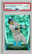 2012 Bowman Platinum Starlin Castro PSA 10