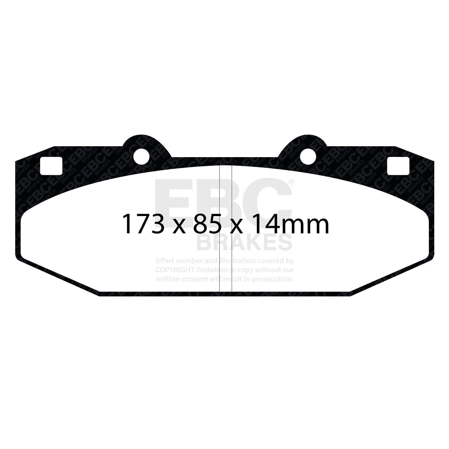 EBC DP5076NDX  Bluestuff Brake Pad Set