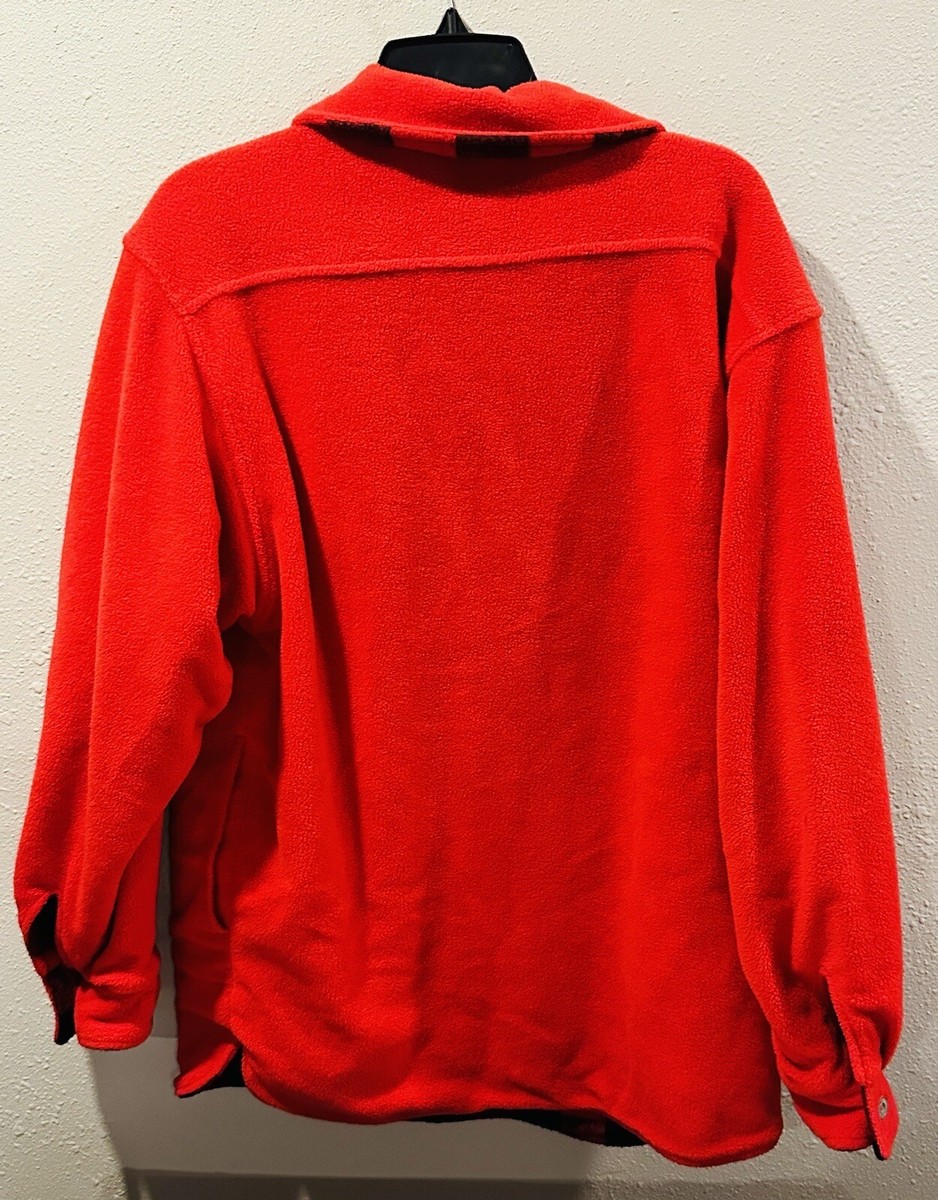 Vintage Marlboro Sweater Men XL Red Black Fleece Quarter Zip