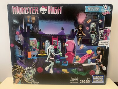 Monster High Creepateria *Sealed | Cleo de Nile Frankie Stein Mega Bloks 280 Pcs