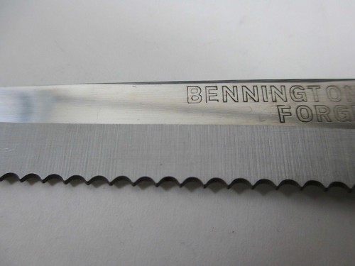 Vintage 8 pc Set Bennington Forge Steak Knives Professional Quality Stainless - Picture 10 of 12