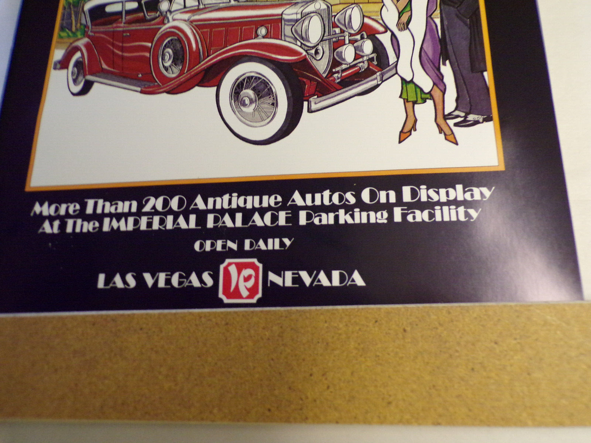 Vtg 1981-1984 Imperial Palace Auto Collection Poster Las Vegas