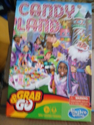 CANDY LAND GRAB AND GO  BOARD GAME AGES 3 AND OVER HASBRO