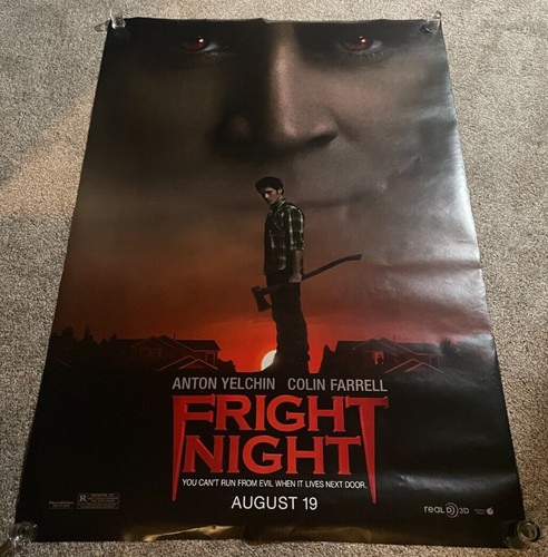 RARE 2011 Oversized 48" x 70" Movie Theater Poster Fright Night w/ Colin Farrell