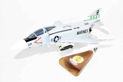 VMFA-333 Fighting Shamrocks F-4j Model, 1/42 (18'') Scale, Mahogany, Marines