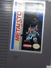 Metal Storm Nintendo Nes 1991 Complete In Box Missing Poster Great Condition See