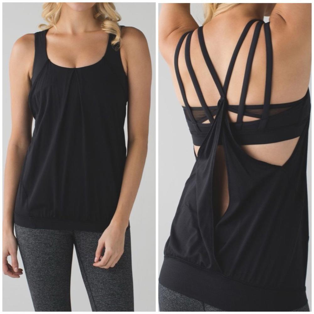 Lululemon Nouveau Limits Tank- Black/ Size 6 | eBay