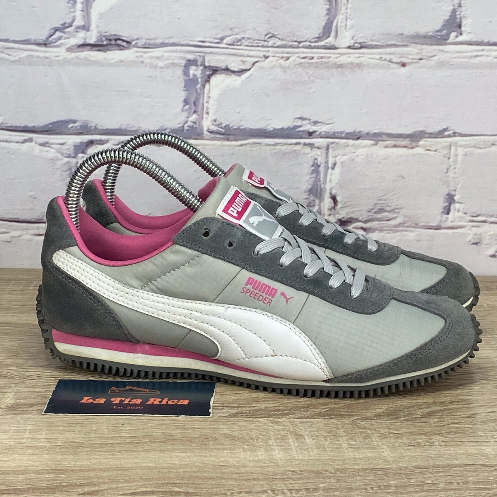 Puma Speeder RP Steel Grey Pink Sneaker 