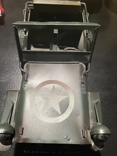 JT International 1/18 Scale US WWII Jeep Vehicle Military Police Green 