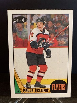 1987-88 O-PEE-CHEE PELLE EKLUND ROOKIE HOCKEY CARD #98 PHILADELPHIA FLYERS RC