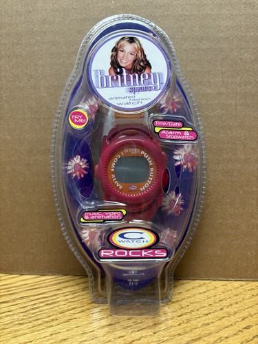 Britney Spears Vintage Rare Animated Fashion Watch C Watch Rocks 2000 - NEW